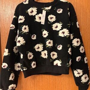 Floral Black Sweater